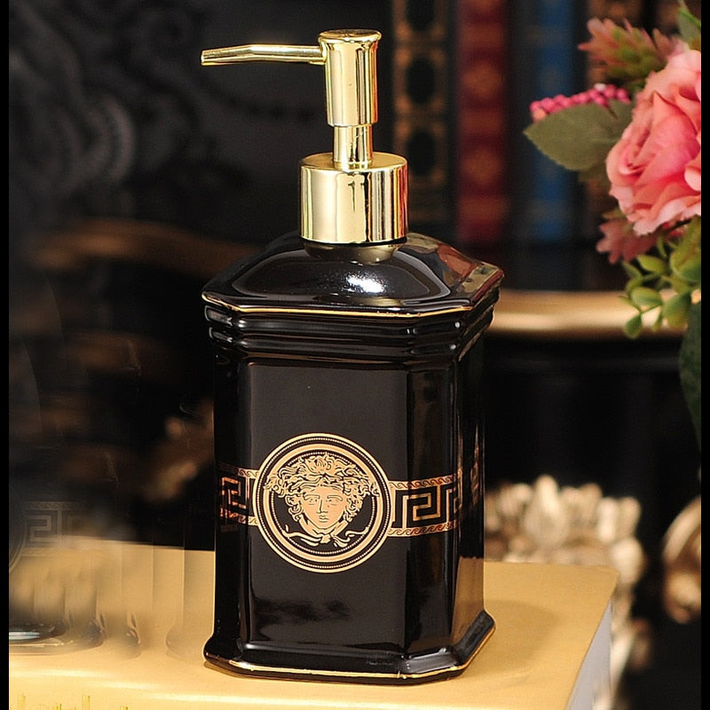 ALDO Personal Care >Soap > Dispensers Luxury Versace Style Designer Bathroom Accessories Ceramic Sets