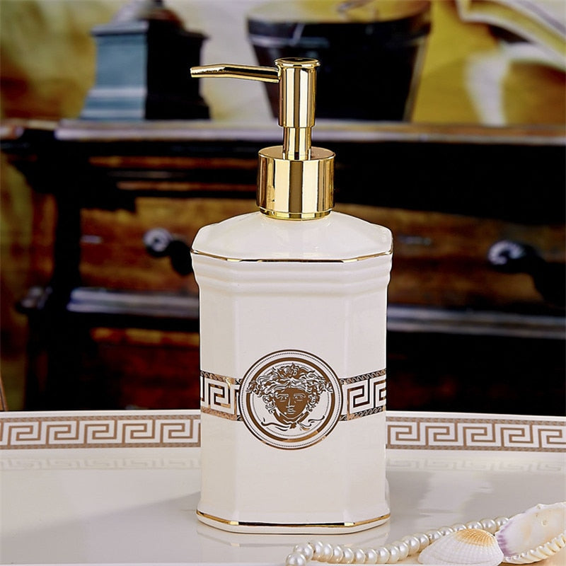 ALDO Personal Care >Soap > Dispensers Luxury Versace Style Designer Bathroom Accessories Ceramic Sets