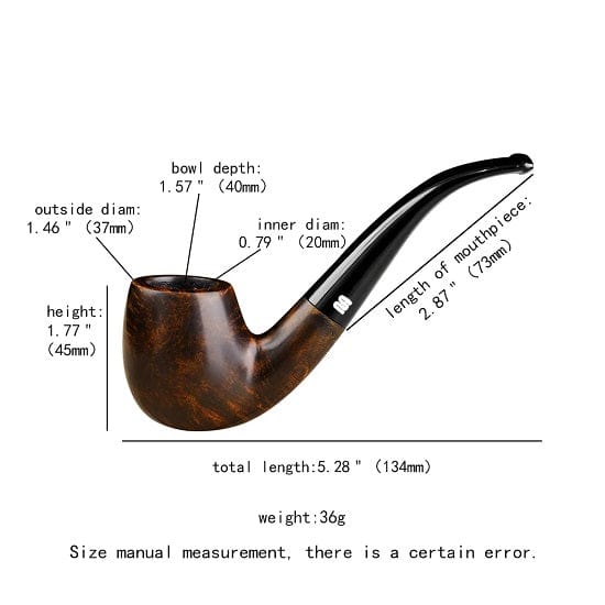 ALDO Smoking Accessories > Ashtrays aa0019S-1 Sherlocks Holmes  Handmade Top Grade Briar Wood Smoking Tobacco Pipe