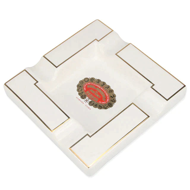 ALDO Smoking Accessories > Ashtrays Ceramic Large Designer Cigars Ashtray Hoyo de Monterrey de Jose Gerner With Real Gold Leaf