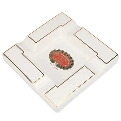 ALDO Smoking Accessories > Ashtrays Ceramic Large Designer Cigars Ashtray Hoyo de Monterrey de Jose Gerner With Real Gold Leaf