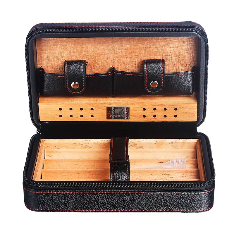 ALDO Smoking Accessories > Ashtrays Cohiba Portable Cedar Wood Multifunctional Travel Humidor