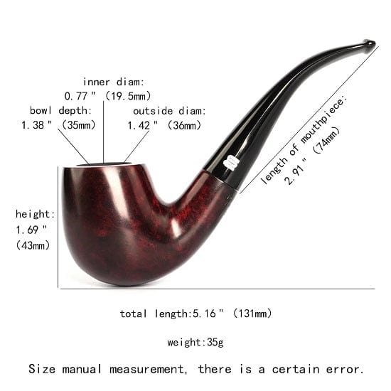ALDO Smoking Accessories > Ashtrays Sherlocks Holmes  Handmade Top Grade Briar Wood Smoking Tobacco Pipe