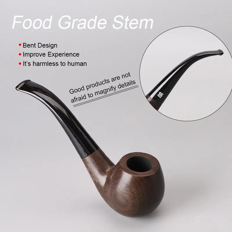 ALDO Smoking Accessories > Ashtrays Smoking Handmade Carved Solid Italian Top Grade BriarWood Tobacco Pipe with Cleaning Tools