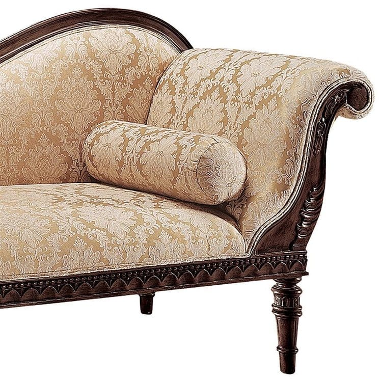ALDO Sofas 73"Wx28"Dx34"H. 40 lbs. / NEW / mahogany Victorian Style Swan Fainting Hand-carved Mahogany Couch Right