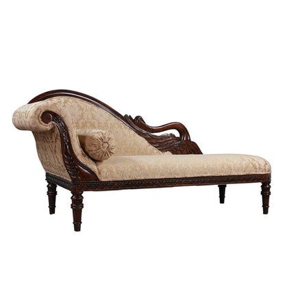 ALDO Sofas Victorian Style Swan Fainting Hand-carved Mahogany Couch Left