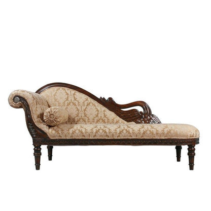 ALDO Sofas Victorian Style Swan Fainting Hand-carved Mahogany Couch Left