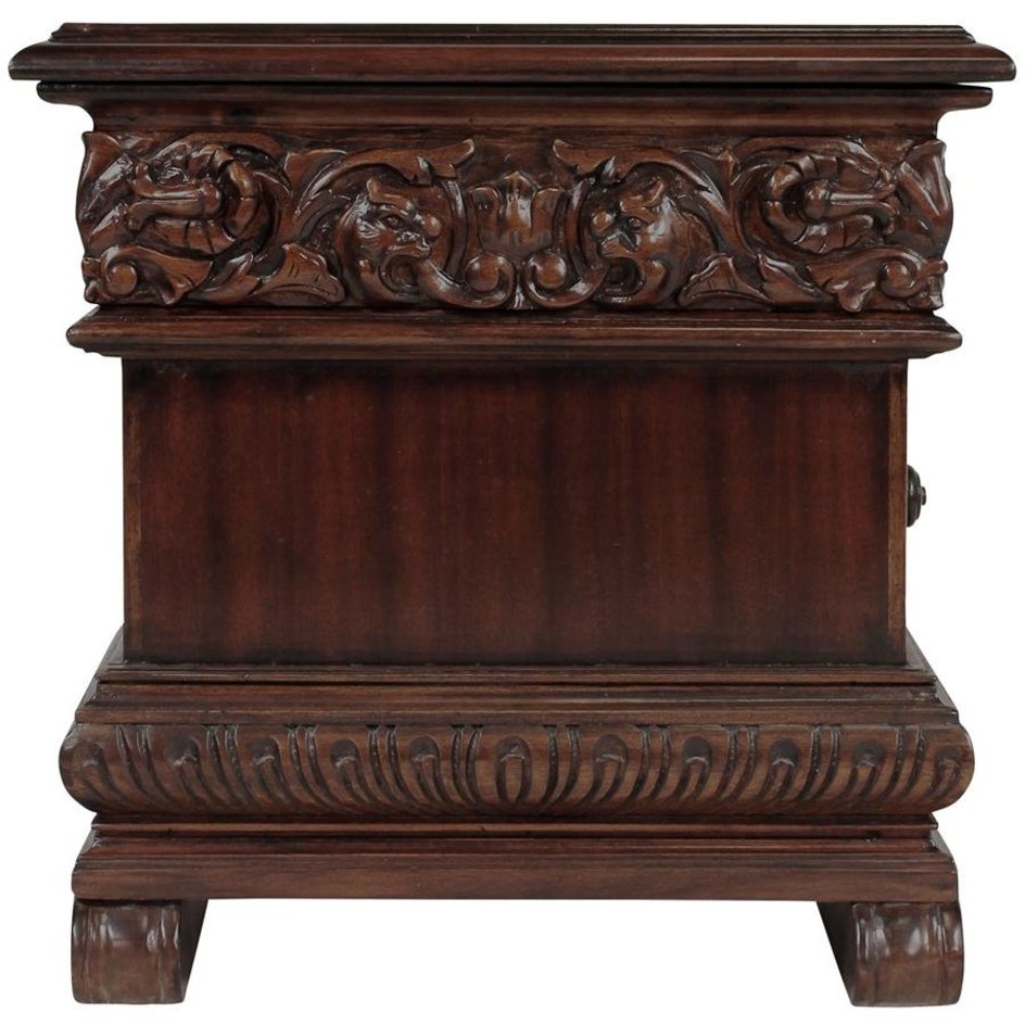 ALDO Tables > Accent Tables Antique Hand-Carved Mahogany Sculptural Coffee Table