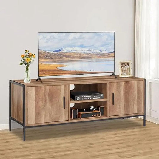 ALDO Tables > Accent Tables Modern Elegant Brown Affordable TV Stand  With Storage Cabinets