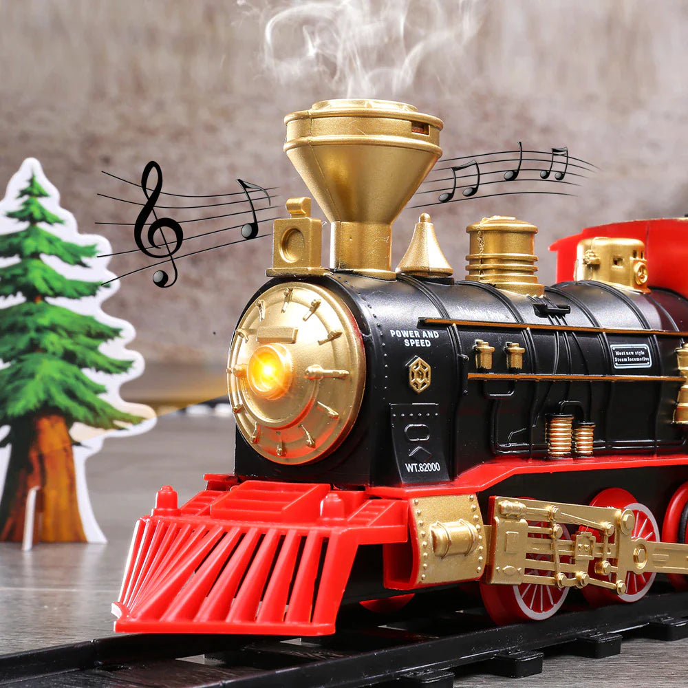 ALDO Toys & Games Classic Christmas Electric Train Toy Children's Railway Train with Steam and Sound